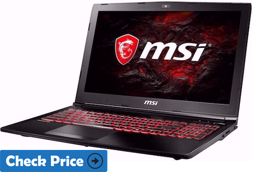 MSI GV62 8RD-200 video editing laptop in 700